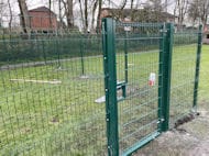 School Mesh Fence for Animal Enclosure Fitted at Woodbank Primary Bury
